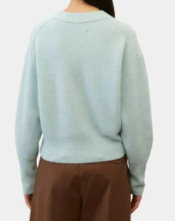 Pull en Laine mélangée & Alpaga bleu clair-Marc O'Polo Outlet