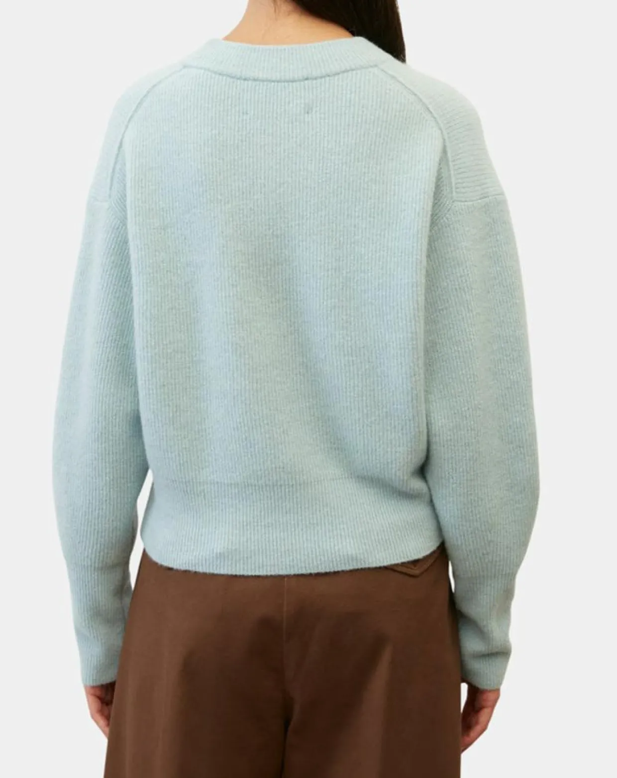 Pull en Laine mélangée & Alpaga bleu clair-Marc O'Polo Outlet