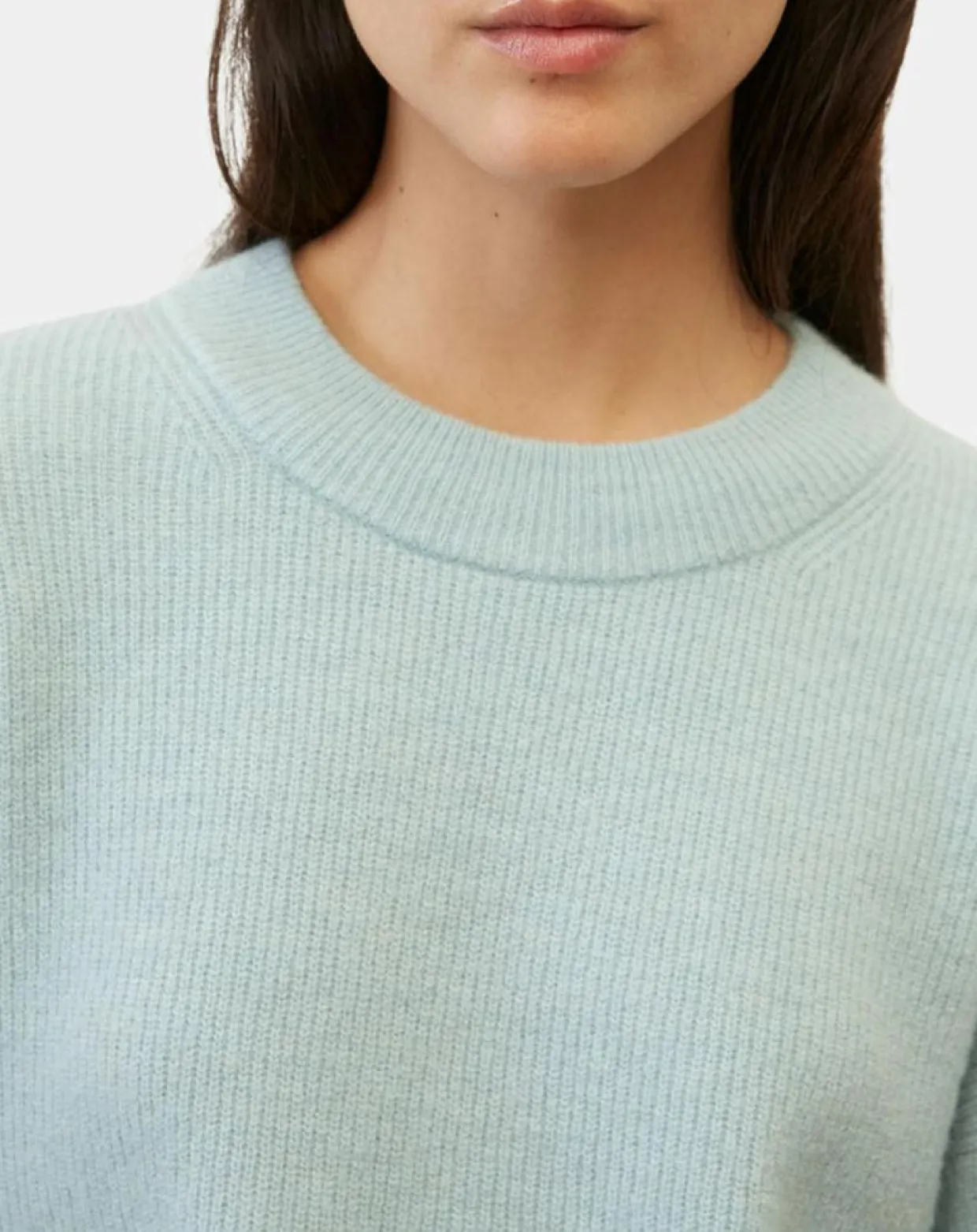 Pull en Laine mélangée & Alpaga bleu clair-Marc O'Polo Outlet