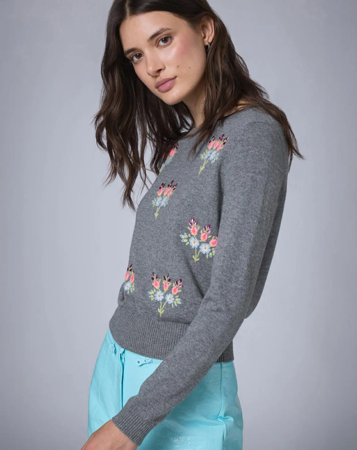 Pull en Laine mélangée BCBG gris-Manoush Sale