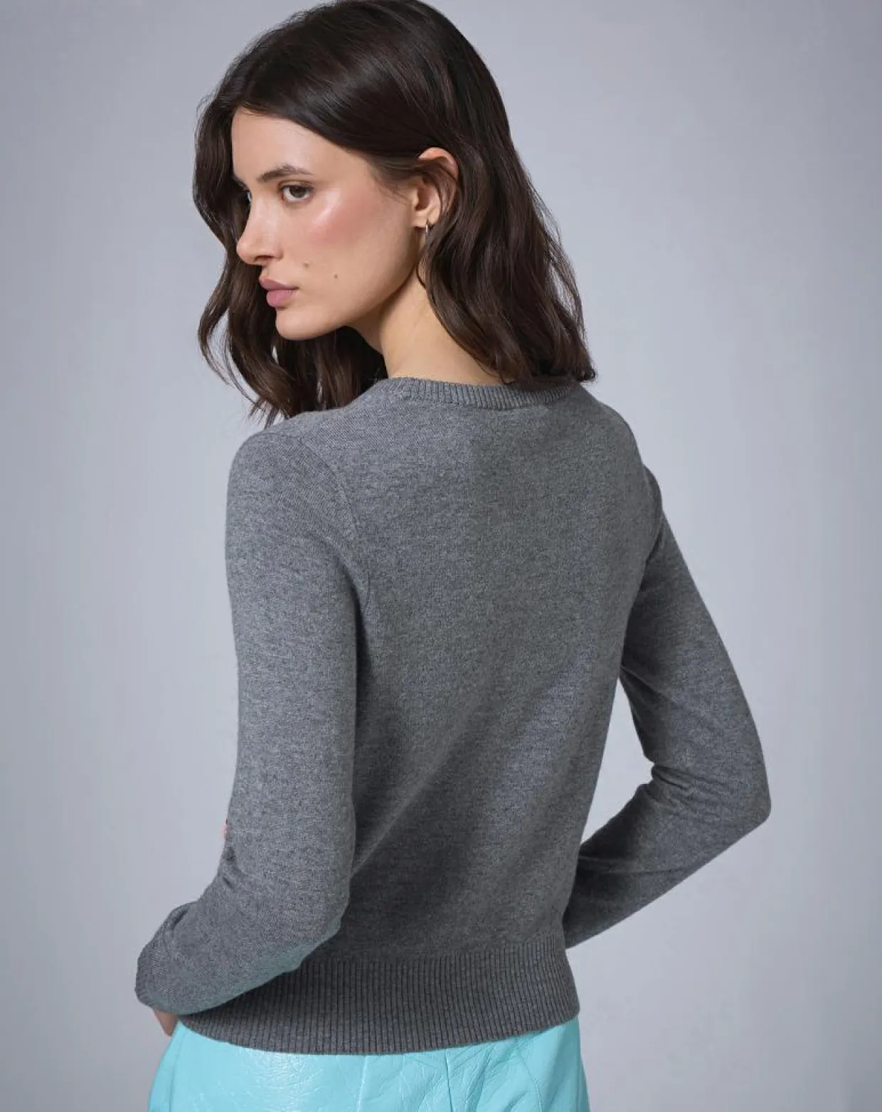 Pull en Laine mélangée BCBG gris-Manoush Sale