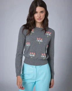 Pull en Laine mélangée BCBG gris-Manoush Sale