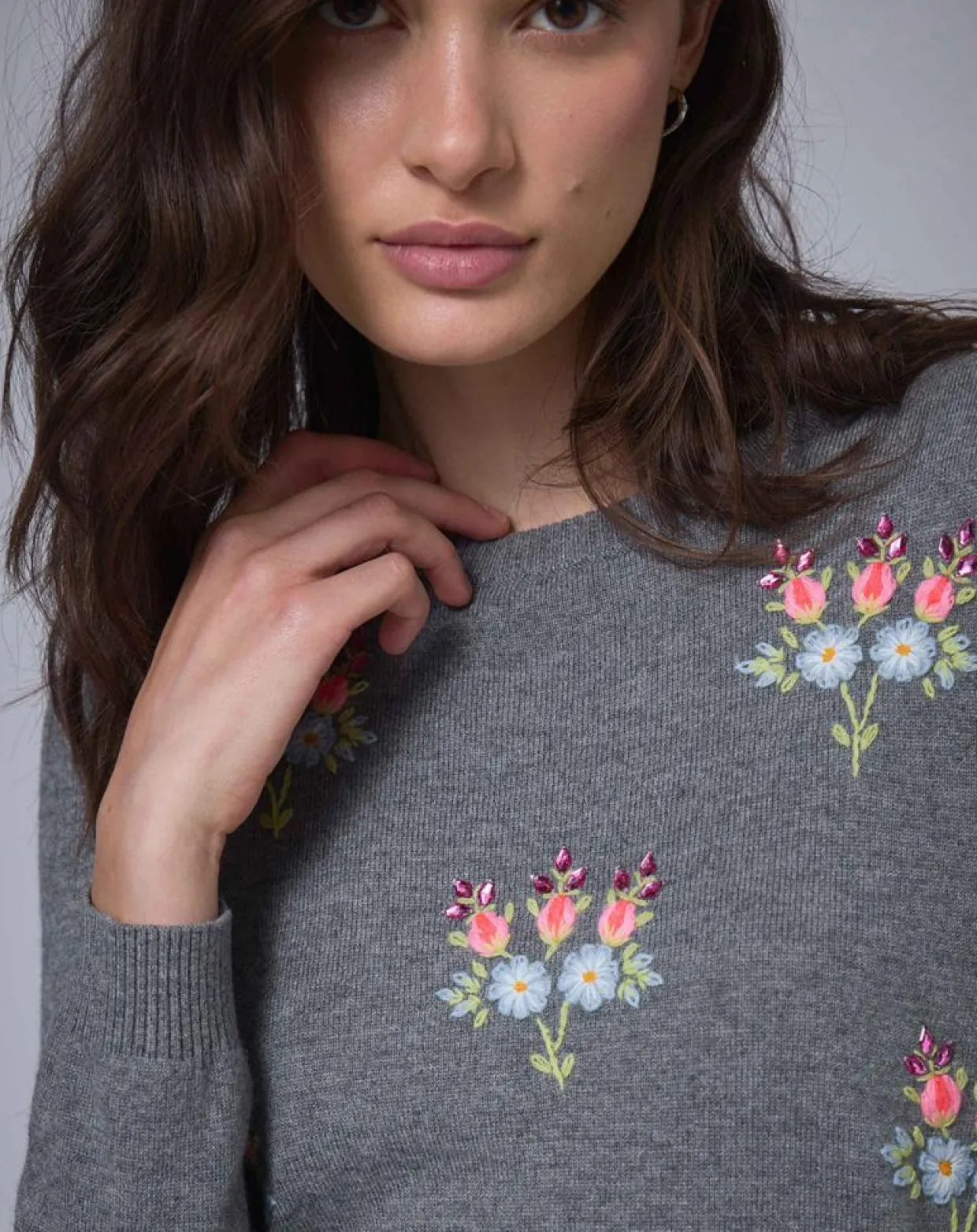 Pull en Laine mélangée BCBG gris-Manoush Sale