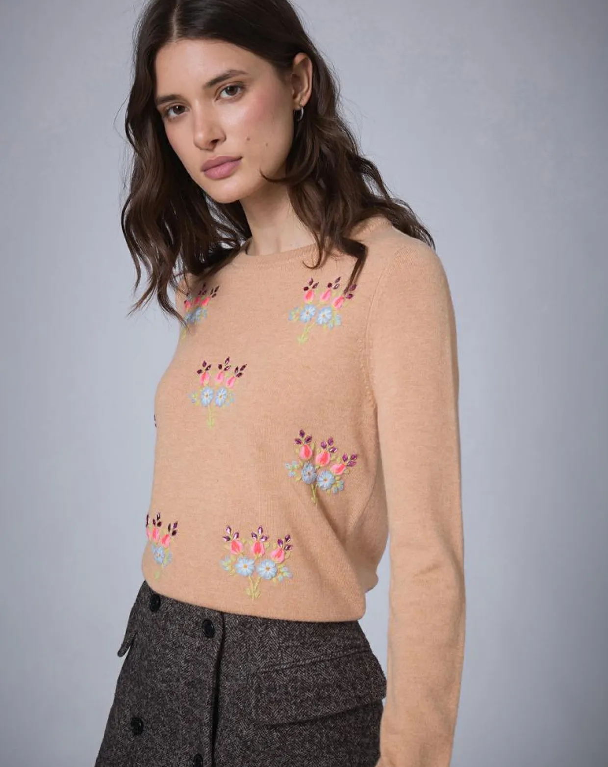 Pull en Laine mélangée BCBG camel-Manoush Online