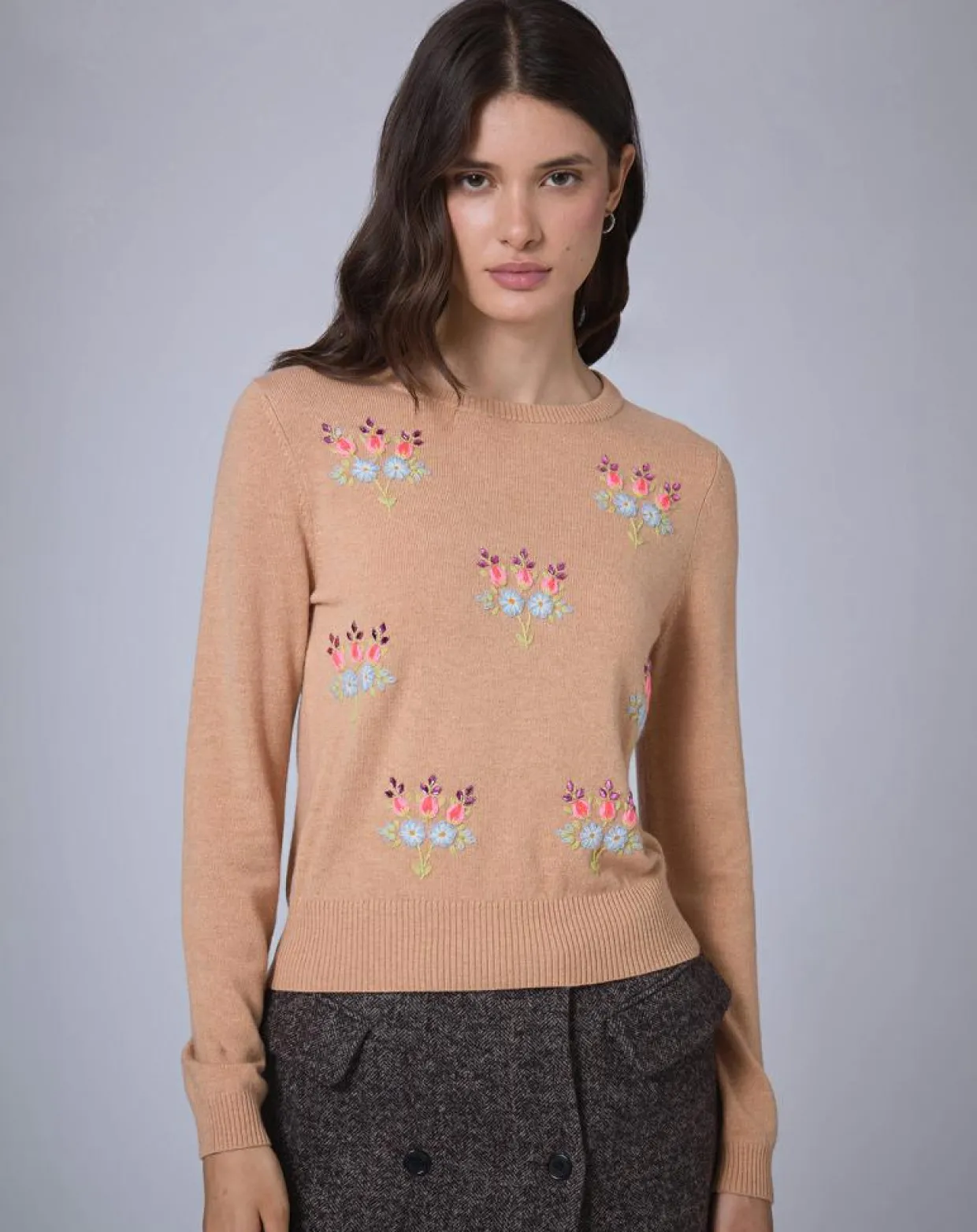 Pull en Laine mélangée BCBG camel-Manoush Online