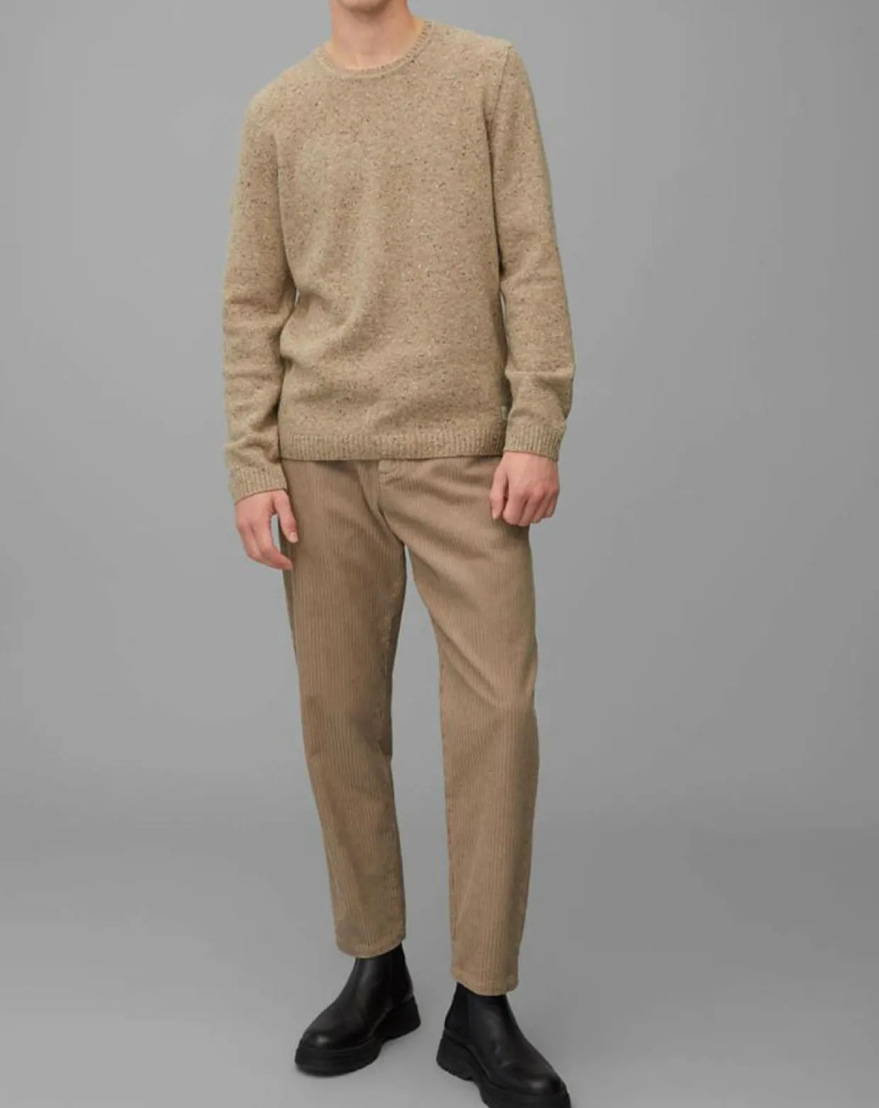 Pull en Laine mélangée camel-Marc O'Polo Clearance