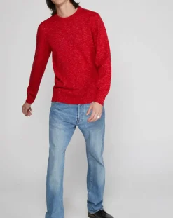 Pull en Laine mélangée chinée rouge-Marc O'Polo Outlet