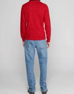 Pull en Laine mélangée chinée rouge-Marc O'Polo Outlet