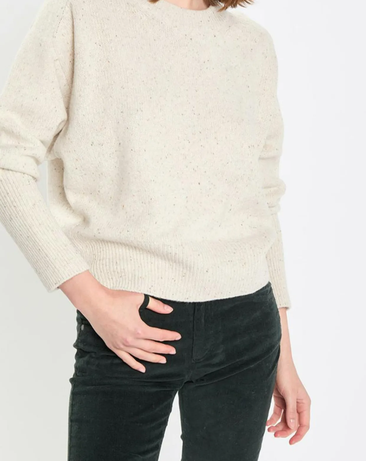 Femme Marc O'Polo Pulls^Pull en Laine mélangée écru
