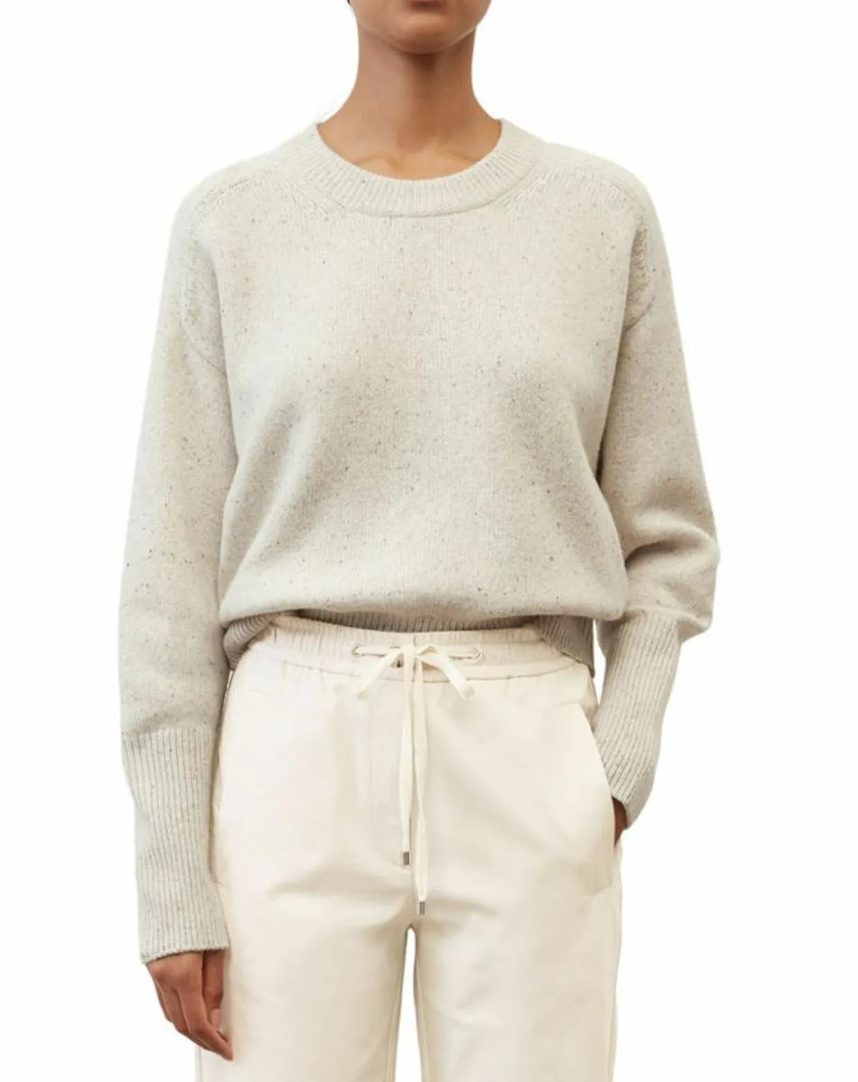 Femme Marc O'Polo Pulls^Pull en Laine mélangée écru
