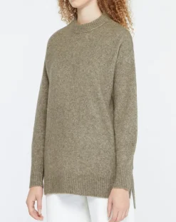 Femme Yerse Pulls^Pull en Laine mélangée Danae kaki