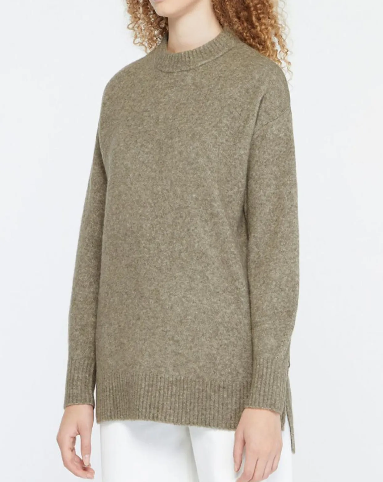 Femme Yerse Pulls^Pull en Laine mélangée Danae kaki