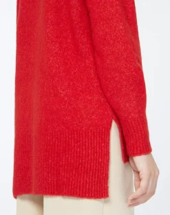 Pull en Laine mélangée Danae rouge-Yerse New