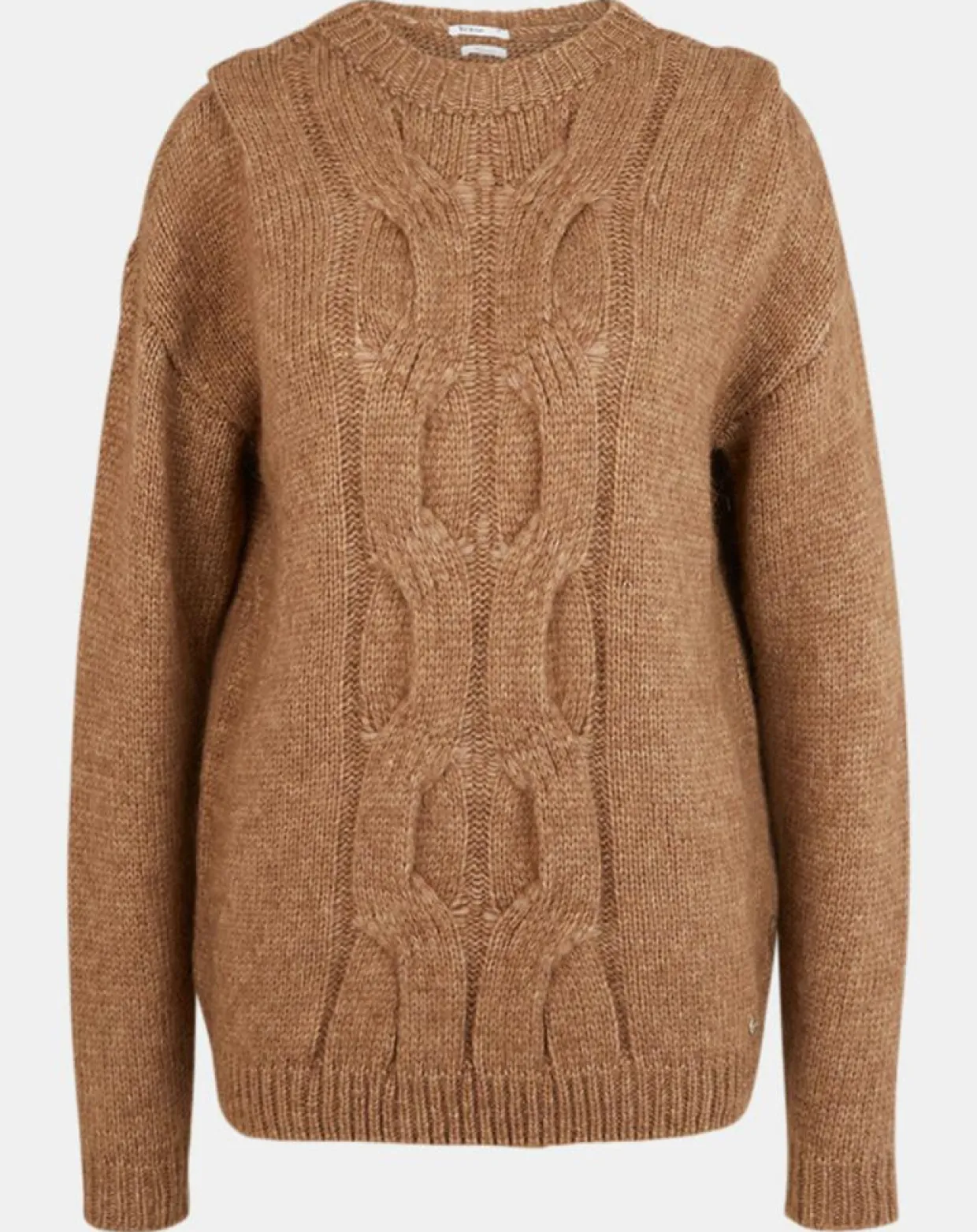 Pull en Laine mélangée Elion marron-Yerse