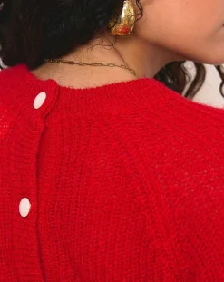 Pull en Laine mélangée Givre rouge-Garance Paris Best