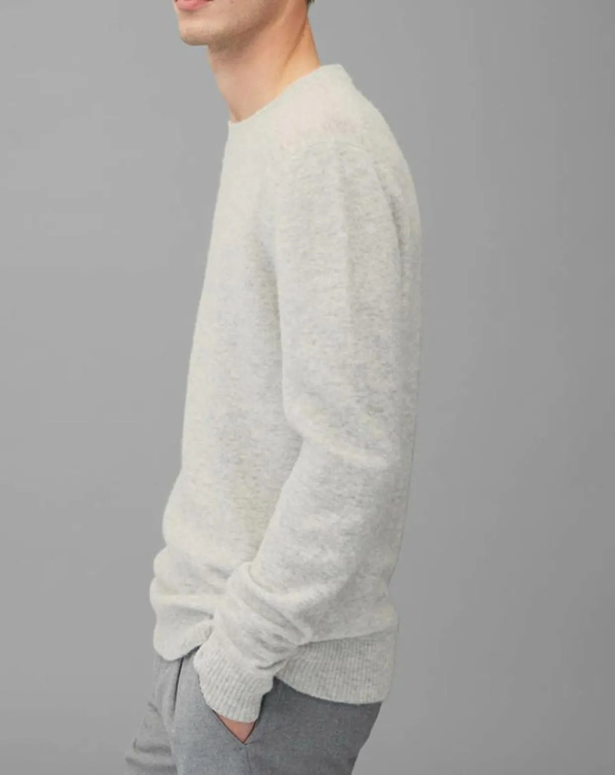 Homme Marc O'Polo Pulls^Pull en Laine mélangée gris clair