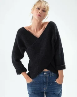 Femme Indies Pulls^Pull en Laine mélangée Harmonie noir
