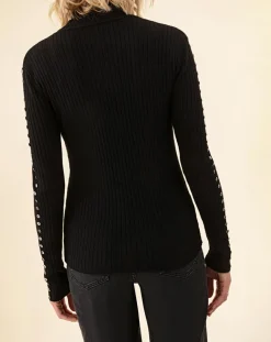 Femme Indies Pulls^Pull en Laine mélangée Kris noir