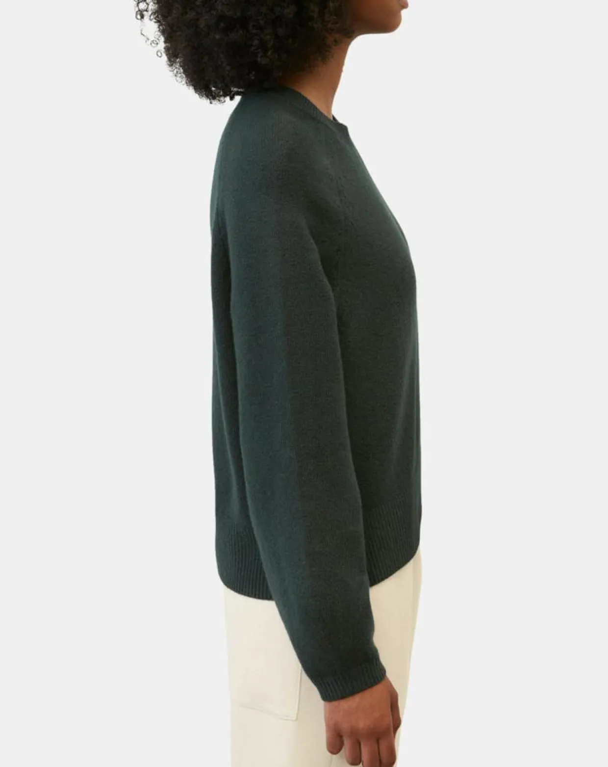 Pull en Laine mélangée manches raglans vert foncé-Marc O'Polo Sale