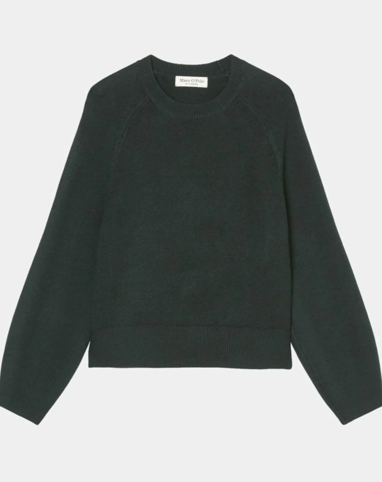 Pull en Laine mélangée manches raglans vert foncé-Marc O'Polo Sale