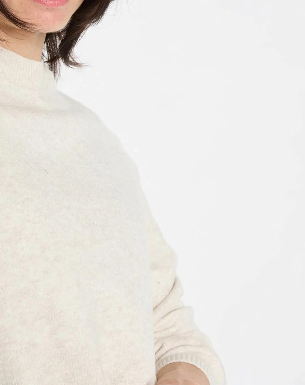 Femme Marc O'Polo Pulls^Pull en Laine mélangée manches raglans écru