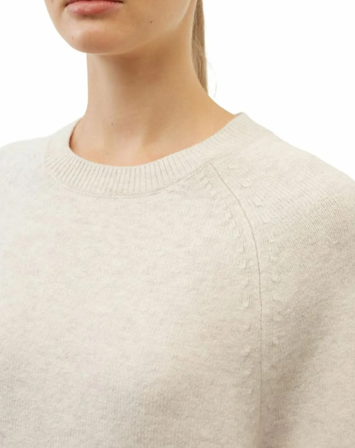 Femme Marc O'Polo Pulls^Pull en Laine mélangée manches raglans écru