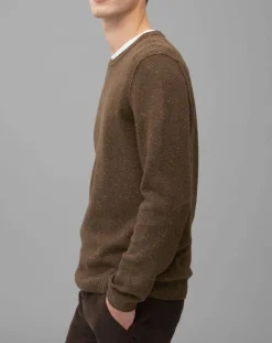 Homme Marc O'Polo Pulls^Pull en Laine mélangée marron