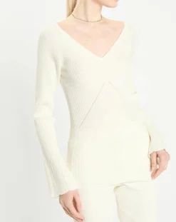Pull en Laine mélangée Nelia écru-Zapa Online