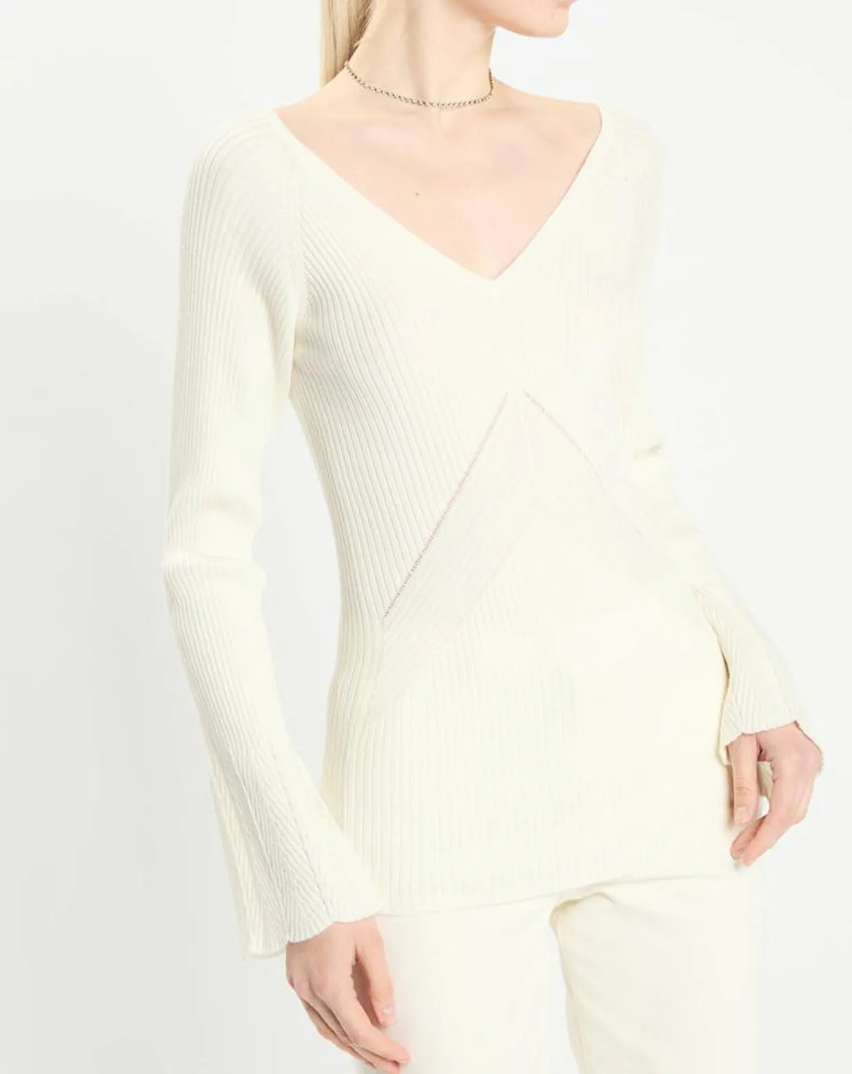 Pull en Laine mélangée Nelia écru-Zapa Online