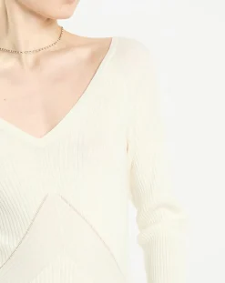Pull en Laine mélangée Nelia écru-Zapa Online