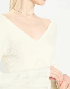 Pull en Laine mélangée Nelia écru-Zapa Online