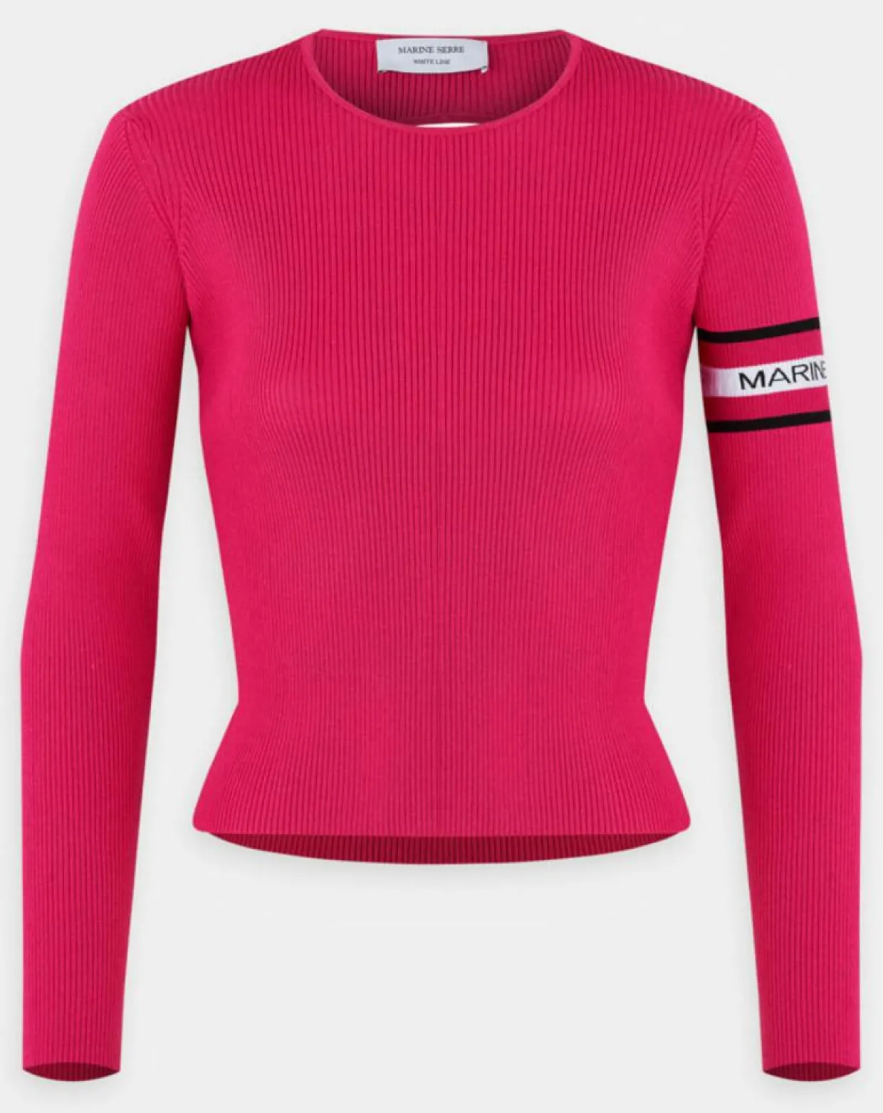 Femme Marine Serre Pulls^Pull en Laine mélangée Open-Back Ribbed rose fushia