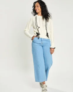 Femme Manoush Pulls^Pull en Laine mélangée Parure ecru