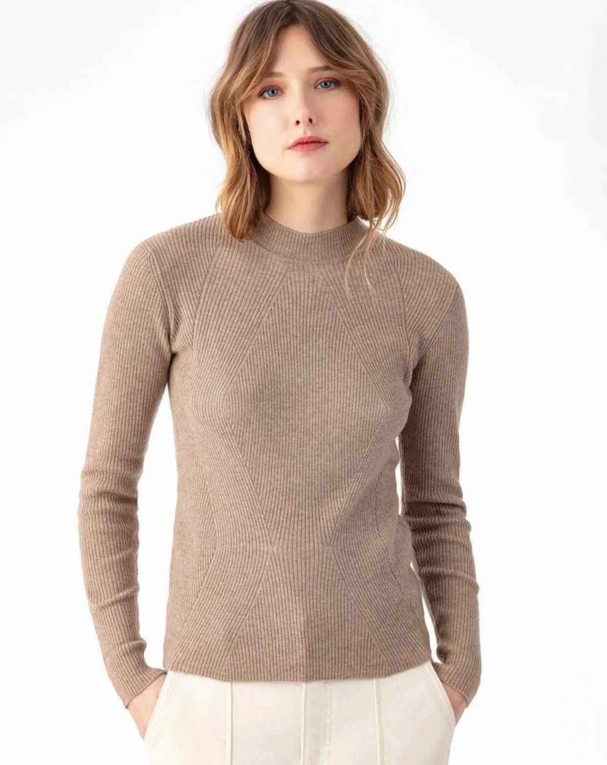 Femme Indies Pulls^Pull en Laine mélangée Talitha beige
