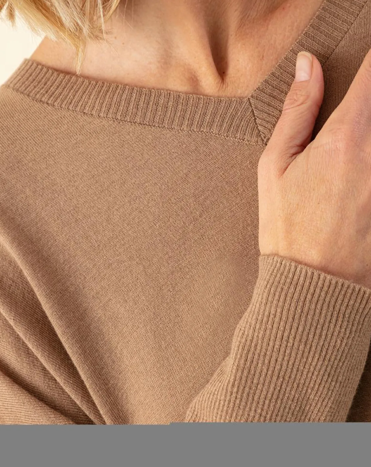 Pull en Laine mélangée Tobby camel-Indies Outlet