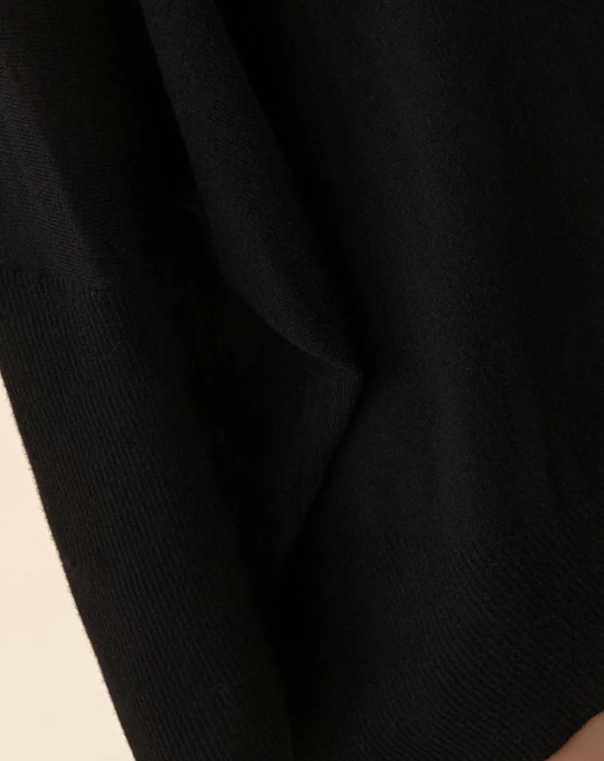 Pull en Laine mélangée Tobby noir-Indies Clearance
