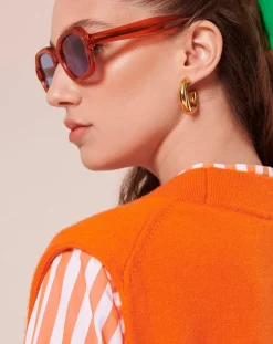 Pull en Laine mérinos & Alpaga orange-Tara Jarmon Online