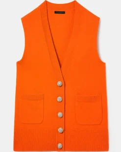 Pull en Laine mérinos & Alpaga orange-Tara Jarmon Online