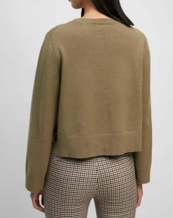 Pull en Maille de coton stretch Basique marron-Marc O'Polo Online