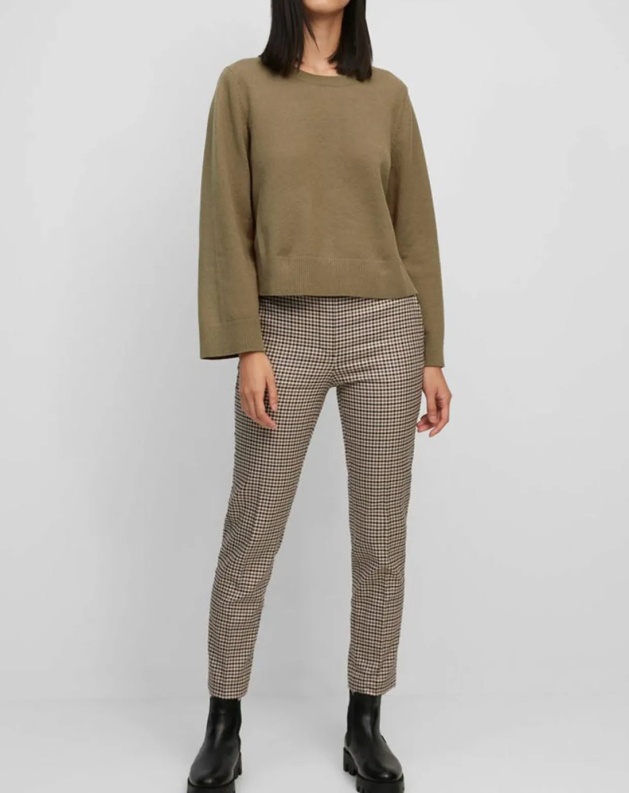 Pull en Maille de coton stretch Basique marron-Marc O'Polo Online