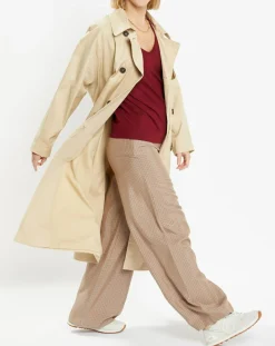 Pull en Maille fine col V Fya bordeaux-Galeries Lafayette Sale