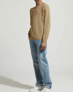 Pull en maille flammée beige-Gant Discount