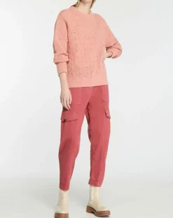 Femme Galeries Lafayette Pulls^Pull en Maille pointelle mousseuse vieux rose