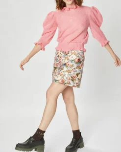 Pull en Mohair & Alpaga mélangés Chamallow rose-Manoush New