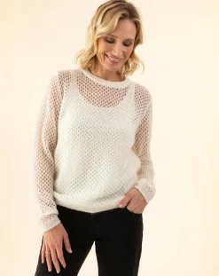 Femme Indies Pulls^Pull en Mohair & Laine mélangés Meryl écru