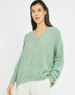 Femme Lauren Vidal Pulls^Pull en Mohair mélangé Anouk vert