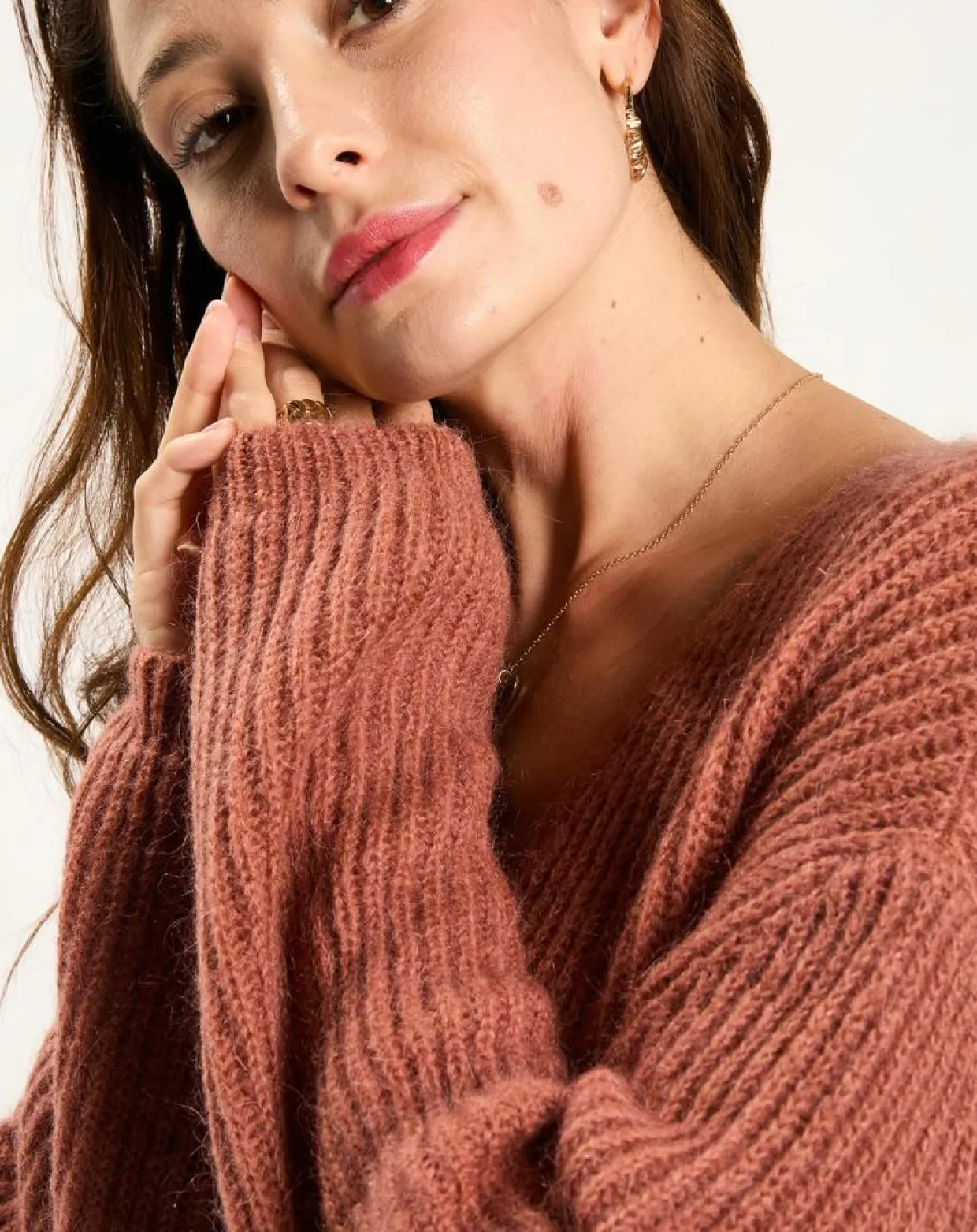 Femme Lauren Vidal Pulls^Pull en Mohair mélangé Milane cuivre
