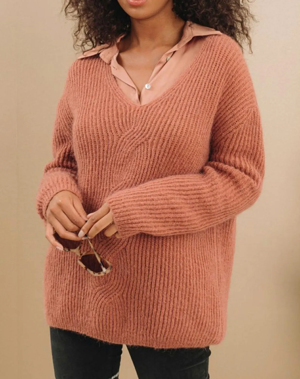 Femme Lauren Vidal Pulls^Pull en Mohair mélangé Milane cuivre