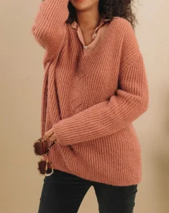 Femme Lauren Vidal Pulls^Pull en Mohair mélangé Milane cuivre