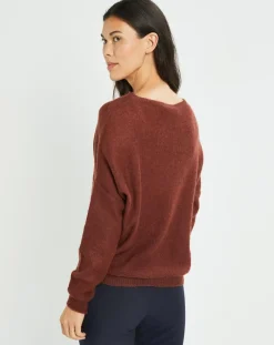 Pull en Mohair mélangé Milane terra-Lauren Vidal Clearance